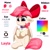 Size: 1900x1900 | Tagged: safe, artist:joaothejohn, oc, oc only, oc:layla, pegasus, pony, pony driland, ankh, blushing, bow, collar, cute, fanfic, fanfic art, floppy ears, full body, pet, reference, reference sheet, ribbon, simple background, solo, white background, wings