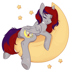 Size: 2542x2600 | Tagged: safe, artist:sweet_goat21, oc, oc only, oc:evening prose, pegasus, pony, female, freckles, high res, jewelry, mare, moon, necklace, pearl necklace, simple background, solo, stars, tangible heavenly object, transparent background