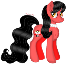 Size: 799x713 | Tagged: safe, artist:madlilon2051, oc, oc only, earth pony, pony, base used, chest fluff, eyelashes, female, jewelry, mare, necklace, pearl necklace, simple background, solo, transparent background