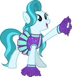 Size: 3000x3201 | Tagged: safe, artist:cloudy glow, lighthoof, earth pony, pony, 2 4 6 greaaat, g4, .ai available, cheerleader, cheerleader outfit, clothes, female, high res, mare, open mouth, simple background, solo, transparent background, vector