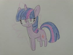 Size: 4128x3096 | Tagged: safe, artist:cherro, twilight sparkle, pony, unicorn, g4, solo, traditional art