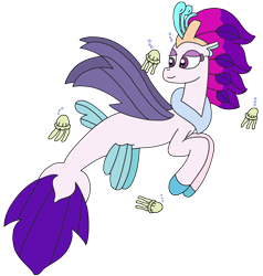 Size: 2264x2381 | Tagged: safe, artist:supahdonarudo, queen novo, jellyfish, seapony (g4), series:novoember, g4, my little pony: the movie, bubble, high res, simple background, transparent background