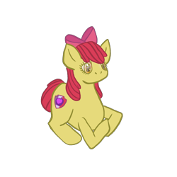 Size: 2048x2048 | Tagged: safe, artist:ellerypony, apple bloom, earth pony, pony, g4, female, filly, high res, simple background, solo, transparent background