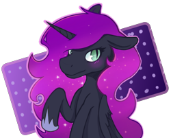 Size: 2871x2313 | Tagged: safe, artist:wild-thunder06, nightmare moon, alicorn, pony, g4, female, high res, looking at you, simple background, solo, transparent background