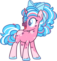 Size: 1428x1521 | Tagged: safe, artist:kurosawakuro, oc, oc only, pony, unicorn, base used, bow, female, hair bow, simple background, solo, teenager, transparent background