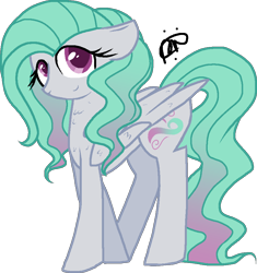 Size: 868x923 | Tagged: safe, artist:gallantserver, oc, oc only, oc:mariposa blossom, pegasus, pony, concave belly, female, mare, offspring, parent:fluttershy, parent:zephyr breeze, parents:zephyrshy, product of incest, simple background, solo, transparent background