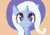 Size: 2388x1668 | Tagged: safe, artist:solid shrimp, trixie, pony, unicorn, g4, bust, clothes, cute, diatrixes, female, front view, full face view, hat, looking at you, mare, simple background, solo, trixie's hat