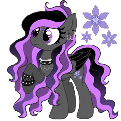Size: 768x768 | Tagged: safe, artist:madlilon2051, artist:mint-light, oc, oc only, pegasus, pony, base used, colored wings, ear piercing, earring, eyelashes, female, frown, jewelry, pegasus oc, piercing, simple background, solo, transparent background, two toned wings, wings