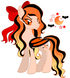 Size: 654x720 | Tagged: safe, artist:madlilon2051, oc, oc only, bat, bat pony, pony, base used, bat pony oc, bat wings, bow, crescent moon, female, frown, hair bow, looking back, mare, moon, simple background, slit pupils, solo, transparent background, wings