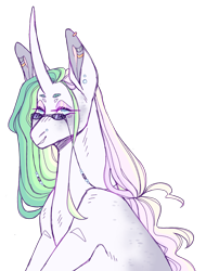 Size: 2225x2930 | Tagged: safe, artist:sleepy-nova, oc, oc only, oc:cosmopolitan, pony, unicorn, curved horn, high res, horn, male, offspring, parent:fancypants, parent:rarity, parents:raripants, simple background, solo, stallion, sunglasses, transparent background