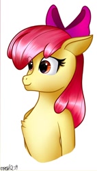 Size: 492x868 | Tagged: safe, artist:smashir09, apple bloom, earth pony, pony, g4, female, filly, solo