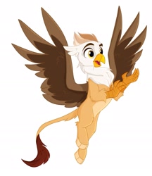 Size: 1941x2246 | Tagged: safe, artist:rutkotka, oc, oc only, griffon, griffon oc, male, simple background, solo, white background