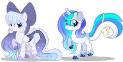 Size: 4600x2336 | Tagged: safe, artist:darkjillmlp123, oc, oc only, pegasus, pony, unicorn, female, mare, simple background, transparent background