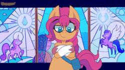 Size: 600x338 | Tagged: safe, alternate character, alternate version, artist:saveraedae, part of a set, sunny starscout, earth pony, pony, g5, my little pony: a new generation, animated, animation meme, ankha zone, coat markings, crossed arms, cute, dancing, gif, looking at you, meme, ponified meme, purse, socks (coat markings), solo