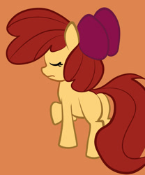 Size: 1280x1536 | Tagged: safe, artist:gsphere, apple bloom, earth pony, pony, g4, bloom butt, butt, eyes closed, female, filly, plot, solo