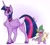 Size: 2154x1933 | Tagged: dead source, safe, artist:baitslament, spike, twilight sparkle, alicorn, dragon, pony, g4, colored hooves, colored wings, duo, ear fluff, fangs, female, male, mare, quill, scroll, twilight sparkle (alicorn), two toned wings, winged spike, wings