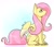Size: 1818x1548 | Tagged: dead source, safe, artist:baitslament, fluttershy, pegasus, pony, g4, colored hooves, colored wings, female, gradient background, looking up, mare, profile, sitting, smiling, solo, spread wings, two toned wings, wings