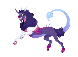 Size: 3225x2362 | Tagged: safe, artist:vindhov, oc, oc only, oc:scorpius, draconequus, high res, magical lesbian spawn, offspring, parent:cosmos, parent:rarity, simple background, solo, transparent background
