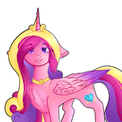 Size: 3000x3000 | Tagged: safe, artist:pokaparida, princess cadance, alicorn, pony, g4, female, high res, mare, simple background, solo, transparent background