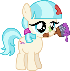 Size: 3000x3034 | Tagged: safe, artist:cloudy glow, coco pommel, earth pony, pony, g4, made in manehattan, .ai available, cocobetes, cute, female, filly, high res, simple background, solo, transparent background, vector