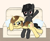 Size: 1255x1024 | Tagged: safe, artist:sundust, oc, oc only, oc:richard98, oc:sundust, pony, unicorn, g4, angry, bed, blushing, butt, crossed arms, crossed hooves, duo, female, grumpy, horn, lying, lying down, lying on bed, male, mare, on bed, over the knee, pillow, plot, punishment, raised hoof, reddened butt, sitting, sofa bed, spanking, stallion, unicorn oc