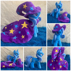 Size: 1280x1280 | Tagged: safe, artist:purpura95, trixie, pony, unicorn, g4, irl, photo, plushie, solo