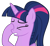 Size: 855x780 | Tagged: safe, artist:severity-gray, twilight sparkle, alicorn, pony, g4, alternate hairstyle, bust, eyes closed, facehoof, female, gritted teeth, ponytail, simple background, solo, transparent background, twilight sparkle (alicorn)