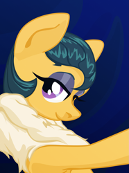 Size: 1281x1724 | Tagged: safe, artist:aaronmk, cleopatra jazz, pony, g4, female, fur scarf, looking at you, mare, simple background, vector