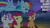 Size: 1280x720 | Tagged: safe, edit, edited screencap, editor:quoterific, screencap, apple bloom, rainbow dash, scootaloo, sweetie belle, earth pony, pegasus, pony, unicorn, g4, my little pony: friendship is magic, season 3, sleepless in ponyville, apple bloom's bow, belly, bow, cutie mark crusaders, female, filly, flying, hair bow, mare, open mouth