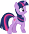 Size: 3000x3508 | Tagged: safe, artist:cloudy glow, twilight sparkle, pony, unicorn, g4, my little pony: friendship is magic, the crystal empire, .ai available, cute, female, full body, high res, horn, mare, multicolored mane, multicolored tail, nose wrinkle, purple eyes, raised hoof, simple background, smiling, solo, standing, tail, transparent background, twiabetes, unicorn twilight, vector