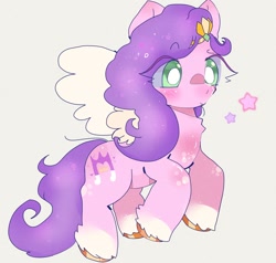 Size: 1024x976 | Tagged: safe, artist:bug-roux, pipp petals, pegasus, pony, g5, my little pony: a new generation, adorapipp, chest fluff, cute, female, mare, solo, stars, white pupils