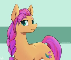 Size: 1503x1267 | Tagged: safe, artist:glassygreatart, sunny starscout, earth pony, pony, g5, my little pony: a new generation, female, smiling, solo