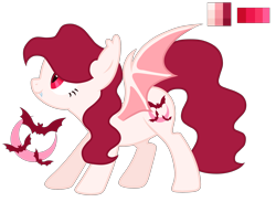 Size: 3000x2200 | Tagged: safe, artist:magicuniclaws, oc, oc only, bat pony, pony, base used, bat pony oc, bat wings, ear fluff, ear tufts, fangs, female, high res, mare, red eyes, simple background, slit pupils, smiling, solo, spread wings, standing, tail, transparent background, wings