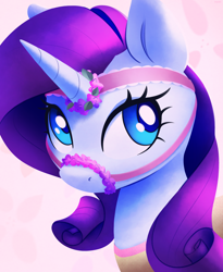 Size: 2000x2438 | Tagged: safe, artist:nookprint, rarity, pony, unicorn, g4, female, halter, high res, pretty, solo, tack