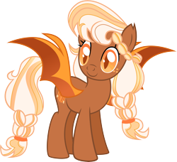 Size: 9070x8257 | Tagged: safe, artist:shootingstarsentry, oc, oc only, oc:pumpkin shift, bat pony, pony, absurd resolution, female, mare, simple background, solo, transparent background, vector