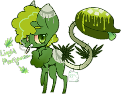 Size: 525x409 | Tagged: safe, artist:viking3ggs, oc, oc only, monster pony, original species, plant pony, pony, augmented, augmented tail, base used, closed species, drugs, high, joint, marijuana, plant, raised hoof, simple background, smoking, tail, transparent background
