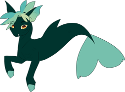 Size: 1280x949 | Tagged: safe, artist:witchtype, oc, oc only, seapony (g4), dorsal fin, fins, fish tail, flowing tail, green mane, male, orange eyes, simple background, solo, tail, transparent background