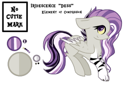 Size: 1500x1018 | Tagged: safe, artist:gallantserver, oc, oc only, oc:iridescence, hybrid, pony, female, interspecies offspring, offspring, parent:discord, parent:fluttershy, parents:discoshy, simple background, solo, transparent background