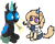 Size: 1578x1265 | Tagged: safe, artist:symphonydawn3, artist:theunidentifiedchangeling, oc, oc:[unidentified], oc:jackie spectre, changeling, earth pony, pony, changeling oc, collaboration, cute, digital art, doot, duo, earth pony oc, female, foal, hat, horn, male, mlp fim's eleventh anniversary, party hat, party horn, simple background, sitting, smiling, three quarter view, transparent background, wings