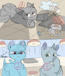 Size: 3000x3500 | Tagged: safe, artist:thieftea, oc, alicorn, earth pony, pegasus, pony, unicorn, commission, high res, meme, rude, ych sketch, your character here