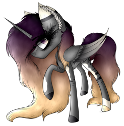 Size: 1731x1762 | Tagged: safe, artist:beamybutt, oc, oc only, alicorn, pony, alicorn oc, ear fluff, eyelashes, female, horn, mare, raised hoof, simple background, solo, transparent background, wings