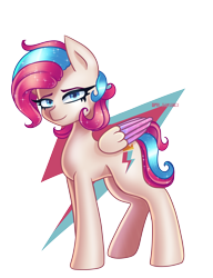 Size: 5834x7600 | Tagged: safe, artist:opal_radiance, zipp storm, pegasus, pony, g5, my little pony: a new generation, absurd resolution, alternate hairstyle, colored wings, concave belly, cutie mark, female, looking at you, mare, simple background, smiling, smiling at you, solo, transparent background, wings