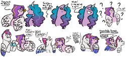 Size: 2402x1092 | Tagged: safe, artist:lieutenantcactus, artist:mylittlechook, izzy moonbow, pipp petals, sunny starscout, zipp storm, earth pony, pegasus, pony, unicorn, g5, my little pony: a new generation, ..., :<, cellphone, comic, coming out, egg, female, floppy ears, gender headcanon, head tilt, hug, implied transgender, male, phone, question mark, siblings, simple background, smartphone, trans male, transgender, ugh, white background, winghug, wings