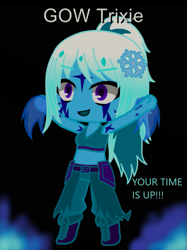 Size: 699x936 | Tagged: safe, artist:rubyfan1234, trixie, human, equestria girls, g4, barely pony related, chibi, humanized, simple background