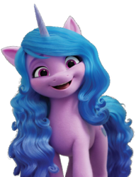 Size: 250x326 | Tagged: safe, edit, edited screencap, screencap, izzy moonbow, pony, unicorn, g5, my little pony: a new generation, background removed, cute, female, mare, simple background, solo, transparent background