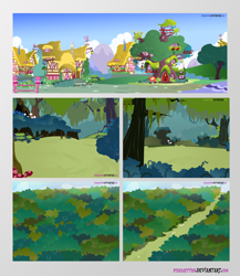 Size: 2000x2302 | Tagged: safe, artist:pixelkitties, epic wub time, g4, background, everfree forest, golden oaks library, high res, no pony, ponyville