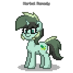 Size: 400x400 | Tagged: safe, oc, oc only, oc:herbal remedy, pony, unicorn, pony town, female, simple background, solo, transparent background