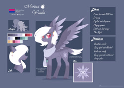 Size: 1920x1366 | Tagged: safe, artist:yukkimo, oc, oc only, oc:marina yuuki, fox, fox pony, hybrid, pegasus, pony, female, mare, reference sheet, solo