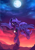 Size: 1655x2365 | Tagged: safe, artist:hc0, princess luna, alicorn, pony, g4, female, full moon, moon, night, s1 luna, solo, spread wings, twilight (astronomy), wings