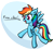 Size: 1137x1053 | Tagged: safe, artist:reconprobe, rainbow dash, pegasus, pony, g4, female, simple background, solo, transparent background